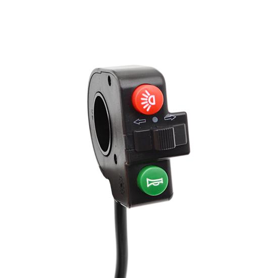 3-в-1 Тумблер для скутера Универсальный переключатель управления фарой, звуковым сигналом и указателями поворота для электровелосипеда Аксессуары для скутера