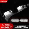 Светодиодное освещение Futhope под креслом, неразрушающая установка для Tesla Model Y 18-23, видимое пространство для ног автомобиля при ночном вождении