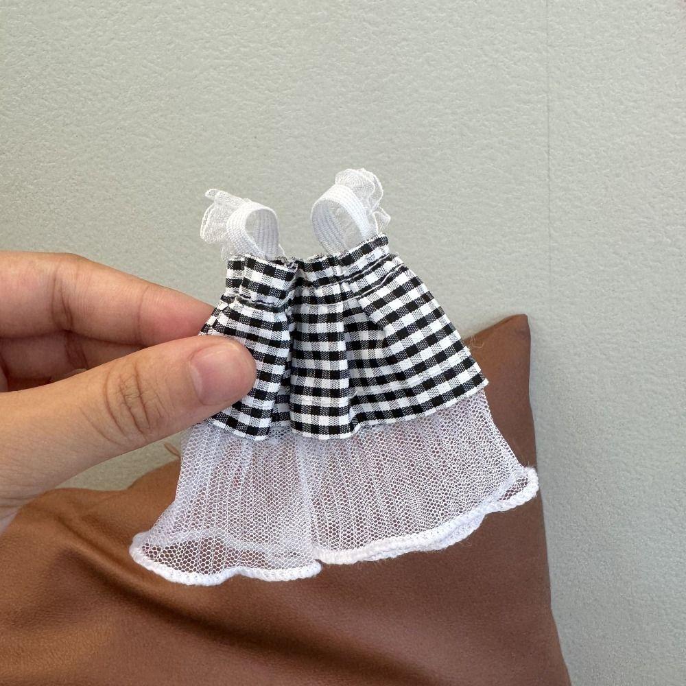 Cute Princess Dress Clothes Decoration Plush Dolls Clothes  For 10~15cm Cotton Doll/EXO Idol Dolls