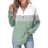 Женская мода, женский легкий пуловер с длинными рукавами и карманами, толстовка с капюшоном в стиле консервативного стиля