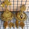 Gold Mini Censer Holder Zinc Zinc Alloy Aromatherapy Burner Creative Metal Incense Burner  Middle East
