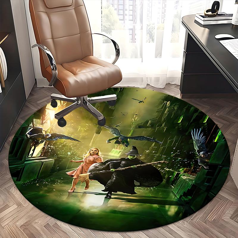 Wizard,Witch Chair mat Round Rug Office carpet, Non slip, Suitable for Living Rooms, Bedrooms,Decor1205889a