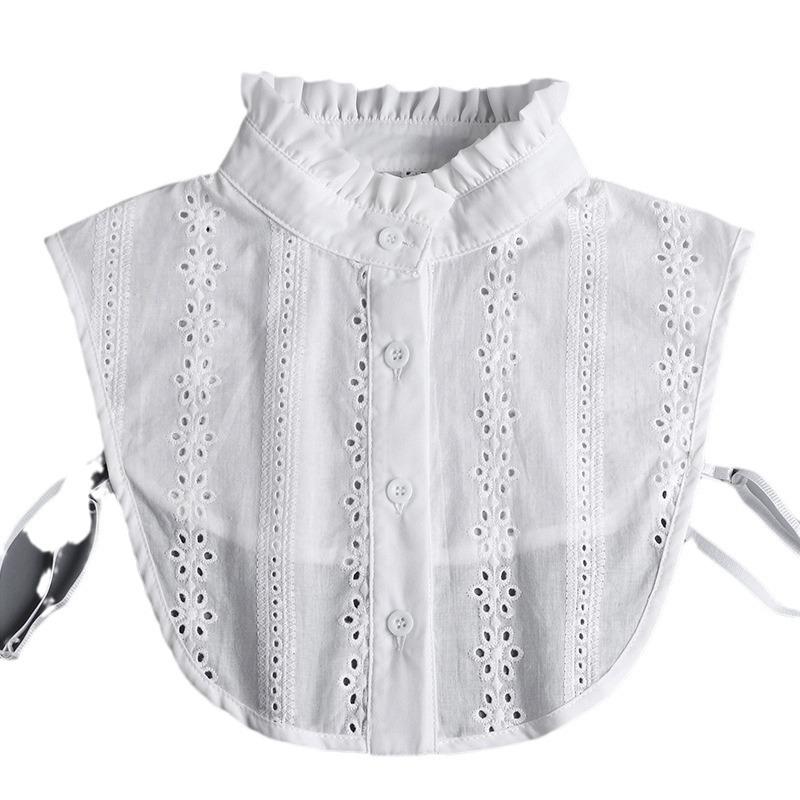 Faux False Fake Collar Detachable Dickey White Blouse Half Shirts for Women Girl