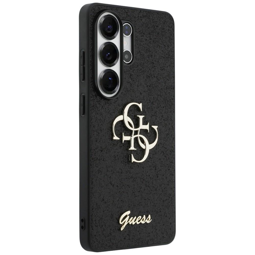 Guess Fixed Glitter Big 4G Metal Logo case for Samsung Galaxy S26 Ultra black