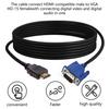 Горячий 1/1.8/3 м HDMI-совместимый К VGA Кабель HDMI-совместимый Кабель HD Кабель-адаптер со звуком Дропшиппинг Оптом