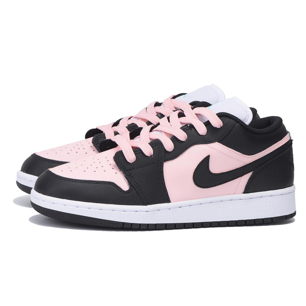 Jordan Air Jordan 1 Dopamine Dressing Амортизация, Износостойкие Низкие Винтажные Баскетбольные Кроссовки Женские Черно-Розовые 553560-131(Team32-SBOX)