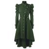 Womens Vintage Steampunk Long Coat Gothic Overcoat Ladies Retro Jacket