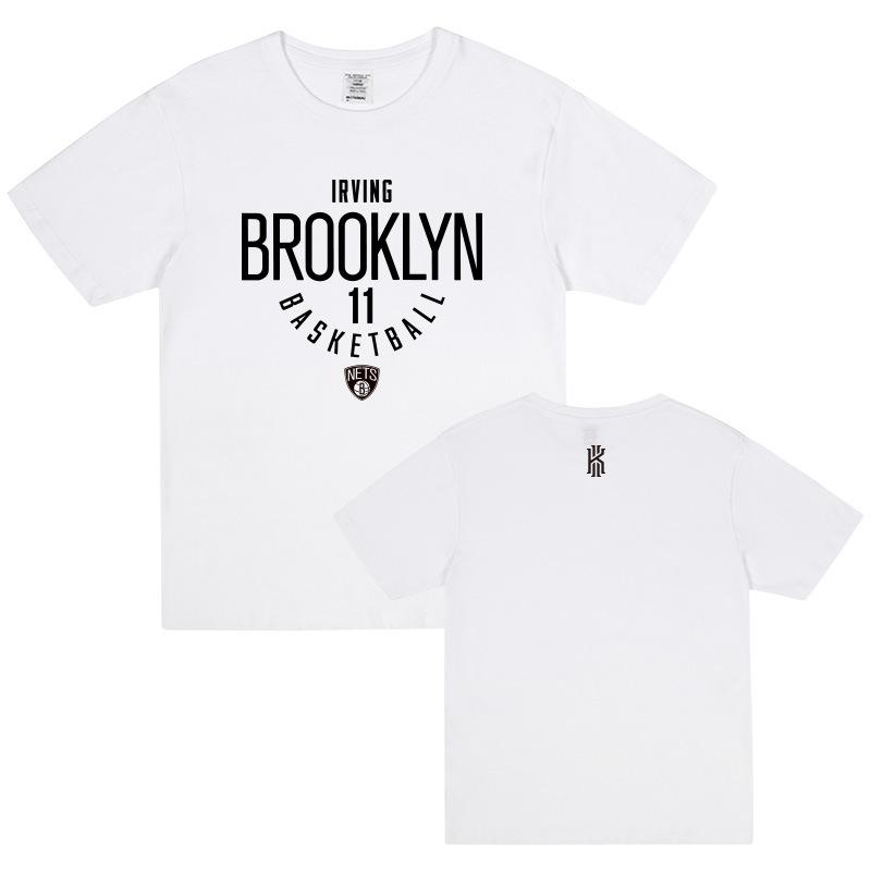 Мужская летняя футболка с коротким рукавом Brooklyn Nets Ирвинг Дюрант, свободная, оверсайз, тренировочная майка