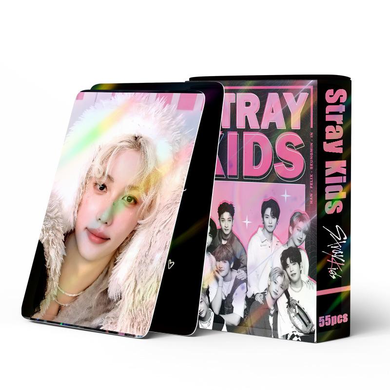 55 шт. Коллекционные карточки Straykids, Открытки, Постеры Do It, Фотокарточки, Мерч K-pop знаменитостей Skzoo, Карточки Lomo