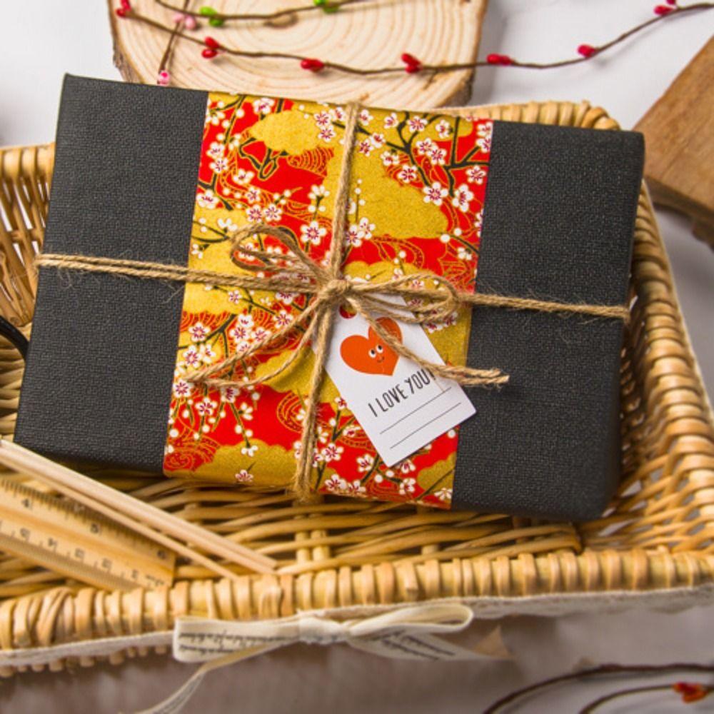 Бумага для оригами с узором сакуры, материал для рукоделия, крафт-бумага, бумага для подарочной упаковки в японском стиле, вырезание из бумаги