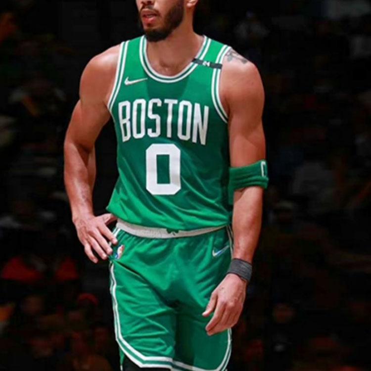 Nike Ретро SW Fan Edition Boston Celtics Tatum 0 облегающая баскетбольная майка мужская джерси зеленая DB3564-312