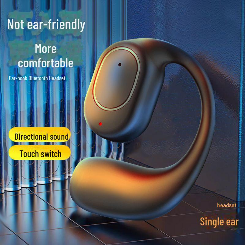 Беспроводная Bluetooth-гарнитура открытого типа с костно-воздушной проводимостью и спортивным заушным креплением
