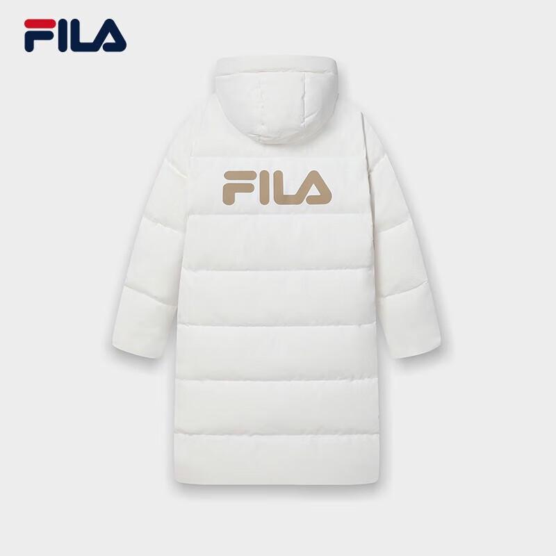 FILA Women's Long Hooded Padded Down Jacket