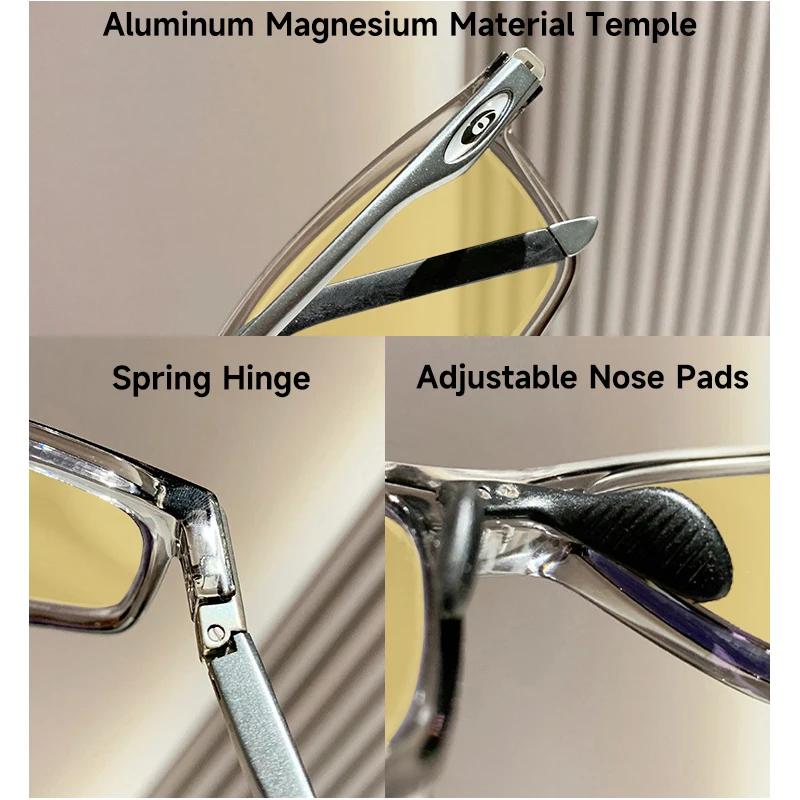 High Quality Polarized Night Vision Sunglasses Men Spring Temple Uv400 Driving Sun Glasses Frame Eyewear