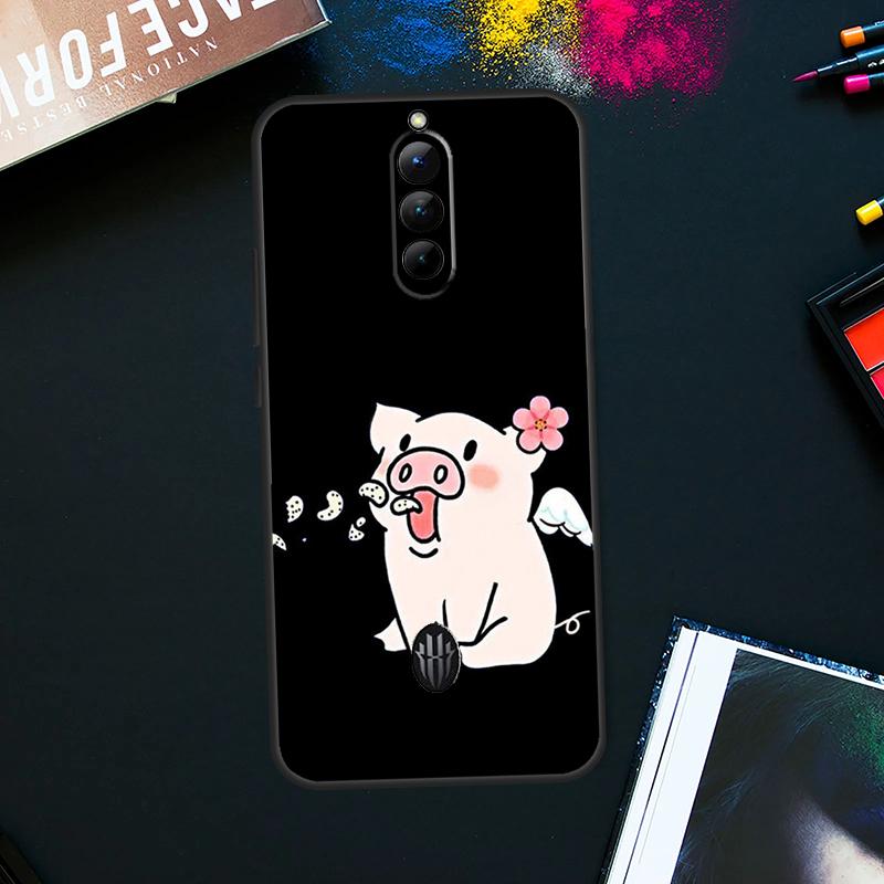 BFF Лучшие друзья навсегда Черный чехол для ZTE Nubia Red Magic 9 8 8S Pro Plus RedMagic 6S 7S Pro 6 7 Pro 5S 6R 5G Задняя крышка