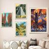 New Vintage Middle Earth World Lord of the Rings Movie Poster Printing Sofa Background Canvas Painting Wall