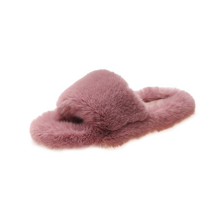 Women's Indoor Slippers 2024 Autumn and Winter New Plush Home Lazy Slippers Anti Slip Durable Fashion Warm Sandals Slippers