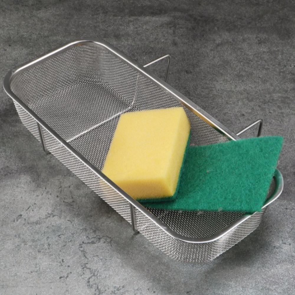 Thickened Kitchen Sink Drain Basket Stainless Steel Utensil Organizer Kitchen