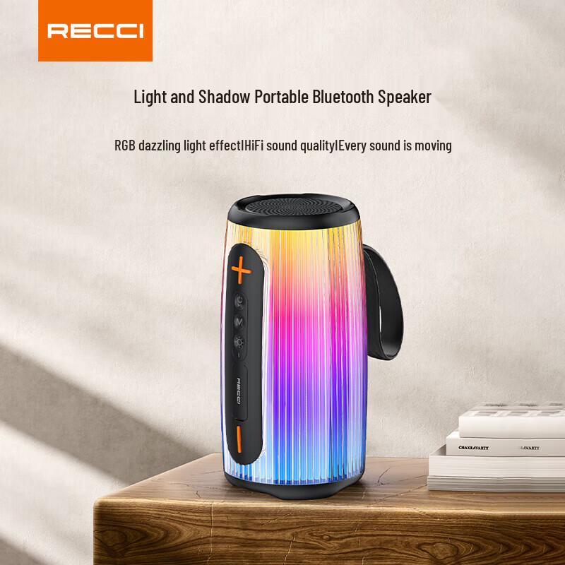 Recci RSK-W45 Portable Bluetooth Speaker with RGB Lights