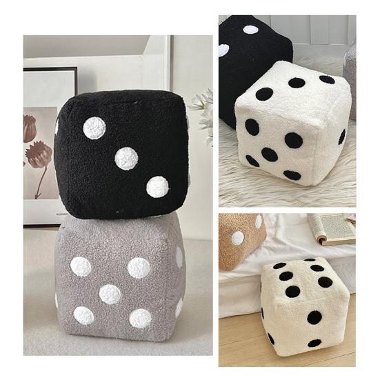 Dice Pillow Simulation Dice Plush Pillow Cubic Cube Plush Cushion Stuffed Sofa
