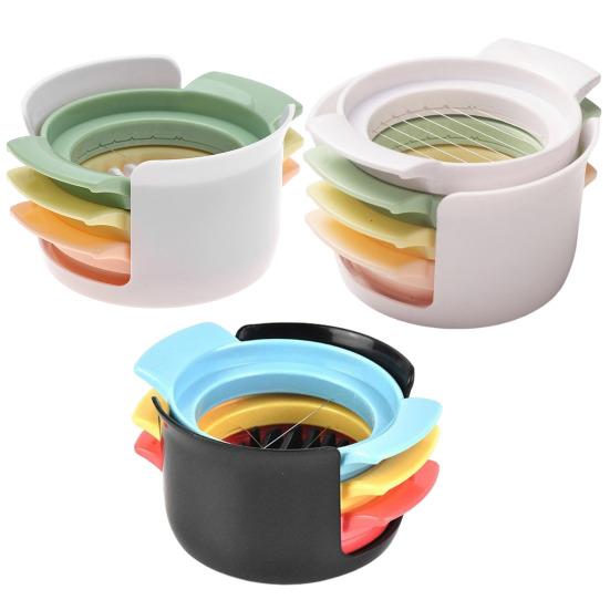 Слайсер для яиц для вареных вкрутую яиц, из нержавеющей стали, резак для яиц