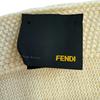 Fendi Шарф из шерсти с логотипом Stall FF, белая шерсть, женский, б/у