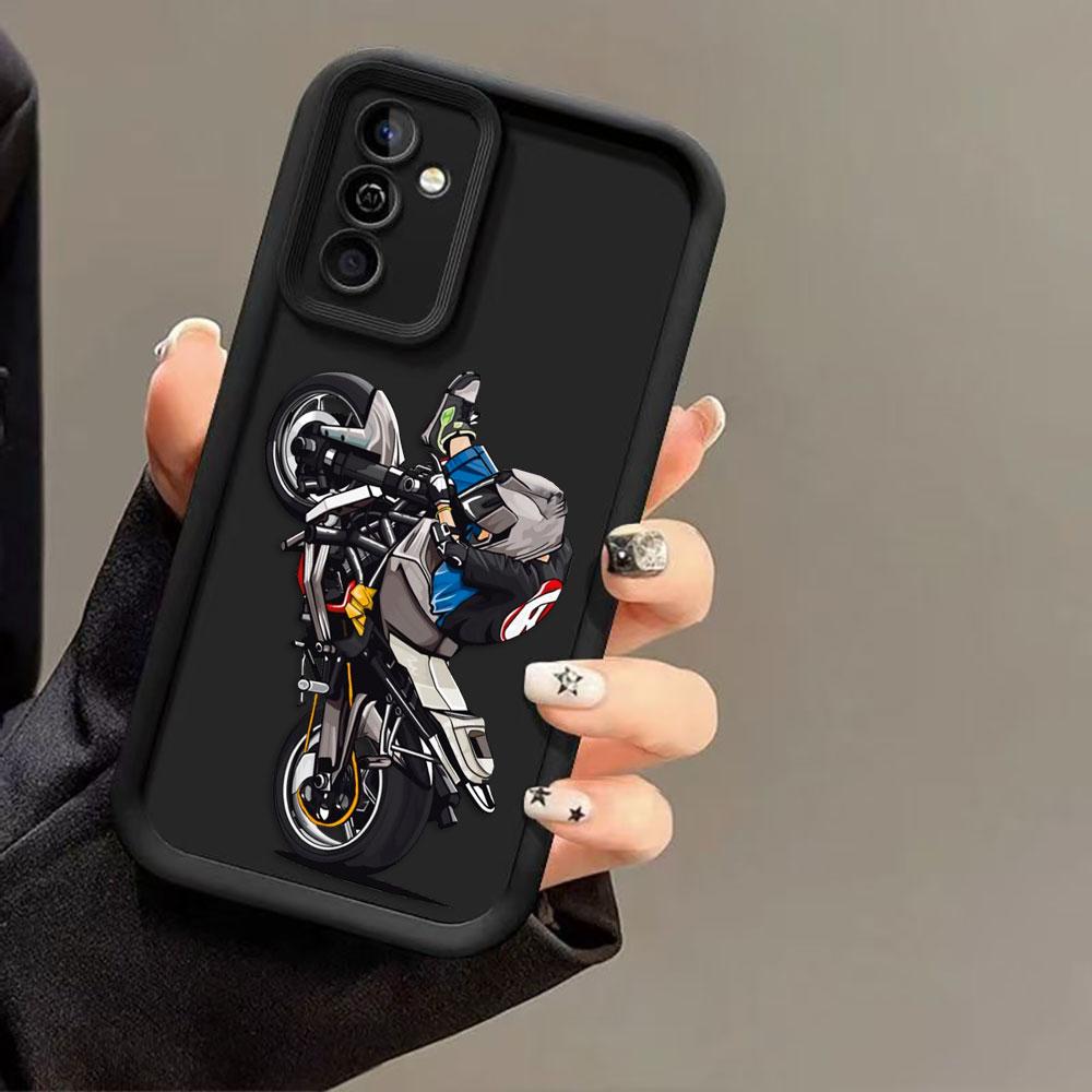 Cartoon Motorcycle Race Cover Phone Case For Oneplus 8T 9R 10R 11 12 13 13T 15 NORD ACE CE 2 3 4 5 6 LITE TPU Case DIY Shell