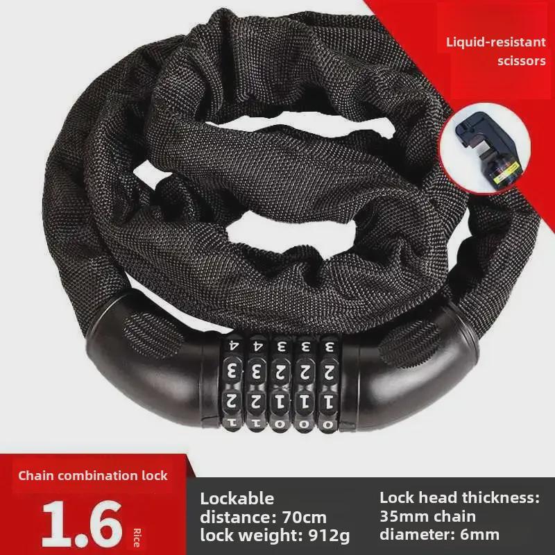 Anti-Theft Electric/Motorcycle Chain Lock with Password