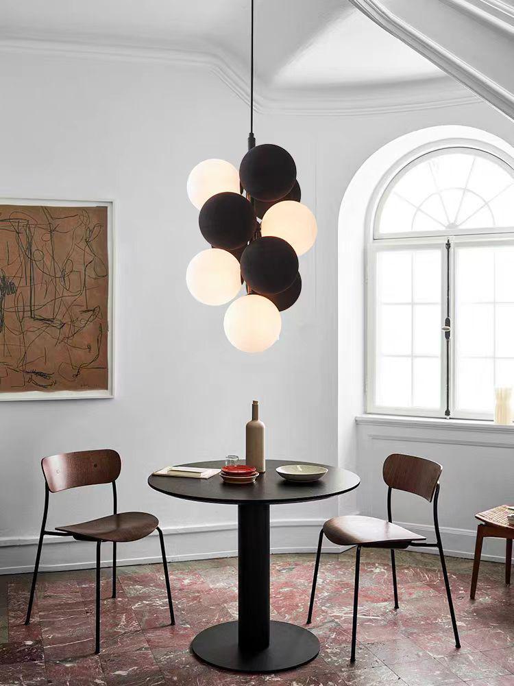 Люстра Wabi-Sabi в скандинавском стиле люкс из бархата для виллы, гостиной, бара или спальни