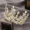 Bridal Crown Internet Celebrity Friends Friends Girlfriends Gift Round Crown 18-Year-Old Adult Gift Headgear Rhinestone Crystal Crown