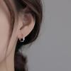 925 Silver Mobius Hoop Earrings for Women - Sleep-Friendly, Suitable for Pierced Ears and Cartilage