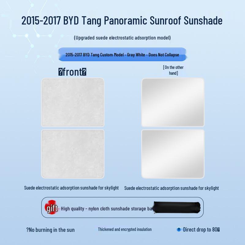 BYD Seal Song Han Tang Замшевая крыша с люком: Теплоизоляционный и солнцезащитный козырек