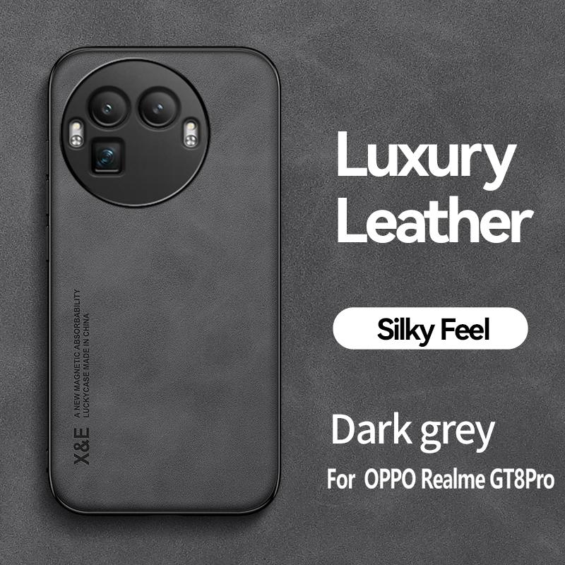 Магнитный кожаный чехол для телефона для Realme GT8 Pro GT8 Pro RealmeGT8Pro Ударопрочный силиконовый мягкий чехол
