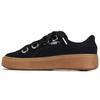 (WMNS) Платформа Kiss Suede 'Черный' Женские 366461-01