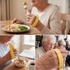 Silicone  Handle Anti Tremor Fork Metal Main Adaptive  Fork Anti Drop Aid Fork  Self Feeding