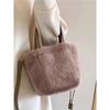 Women's Bag New Autumn and Winter Plush Bag Niche Wool Bag Portable Bucket Bag Fluffy Shoulder Messenger Bag
