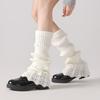 Solid Color Women Knitted Leg Warmers Sweet Middle Tube Socks Women's Foot Cover Ankle Warmer