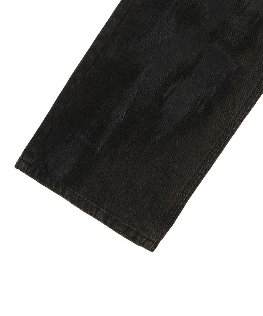 ULKIN Vintage Oil Washed Denim Pants_Black