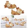 2 Piece Cute Resin Miniature Fawn Baby Deer Sleeping Figurines Ornaments Style 6
