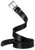 Wide leather belt PTN PS-05M-95-3569 Black