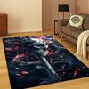3D Gothic Skeleton Snake Magic Sword Carpet Rug for Living Room Sofa Home Bedroom Kitchen Doormat Decor,Playroom Non-slip Mat