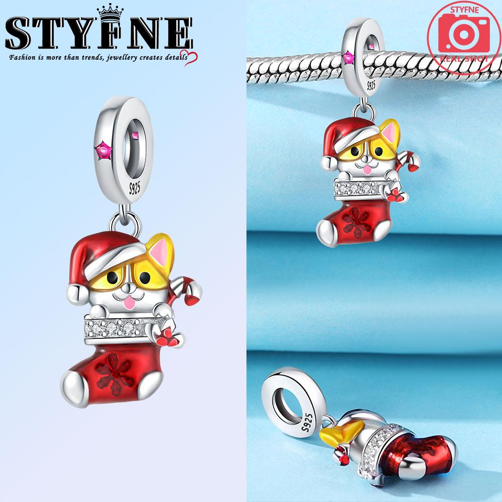 Медный рождественский снеговик Старик Шарм Подвеска Бусины Подходят к Оригинальному Браслету Для Женщин Подарки На День Святого Валентина