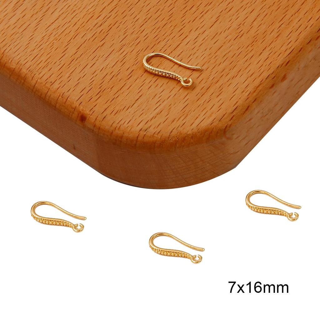 Позолоченные медные французские серьги-крючки, застежки, провода для ушей, аксессуары для изготовления ювелирных изделий своими руками