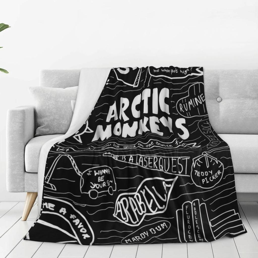 Подарочный плед Arctic Monkeys для мужчин и женщин, уютный, мягкий, пледы для кровати, разные размеры