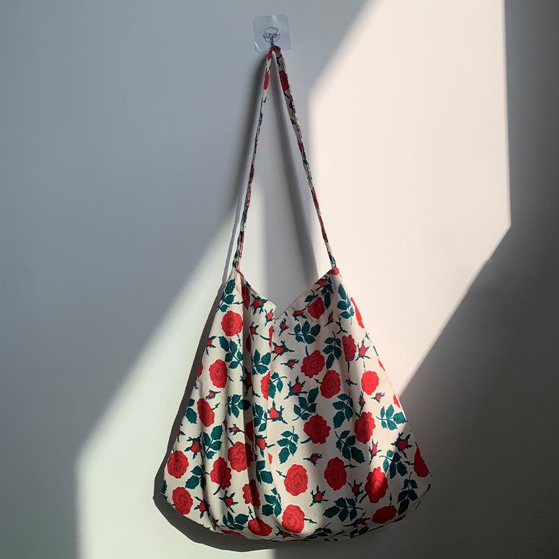 Вельветовая холщовая сумка на плечо с леопардовым принтом - Корейский стиль, Новый летний литературный дизайн для колледжа