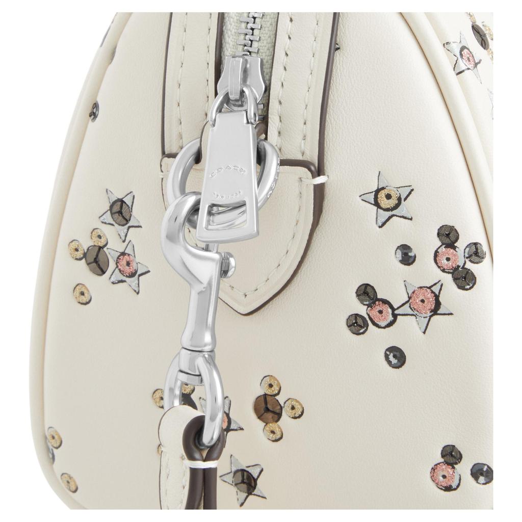 Coach Мини сумка-камера Jamie Signature Jacquard Серебряная фурнитура Повседневная CCI68-SVCAH