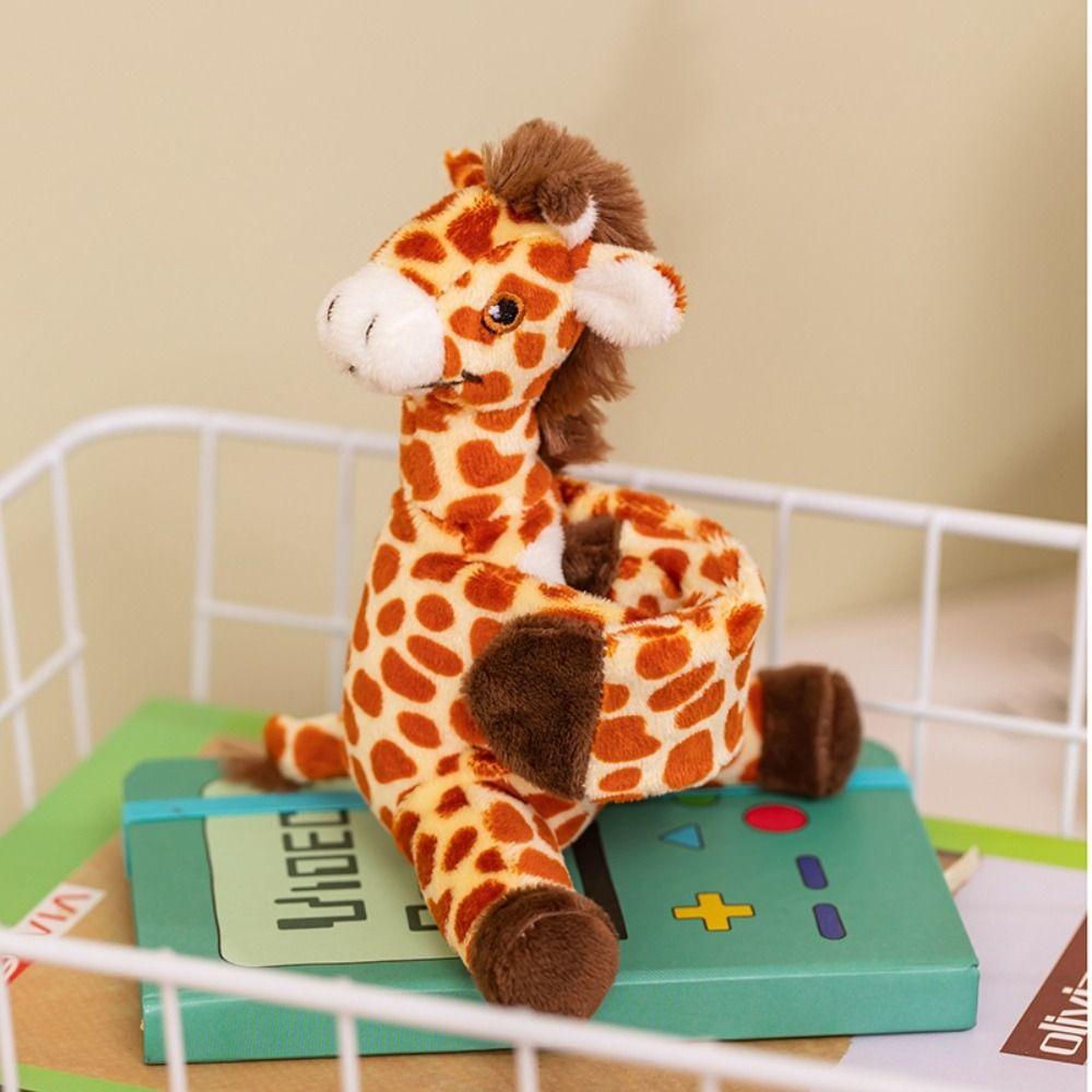 Zoo Series Giraffe Slap Bracelet Simulation Elephant Plush Wrist Band Home Decor