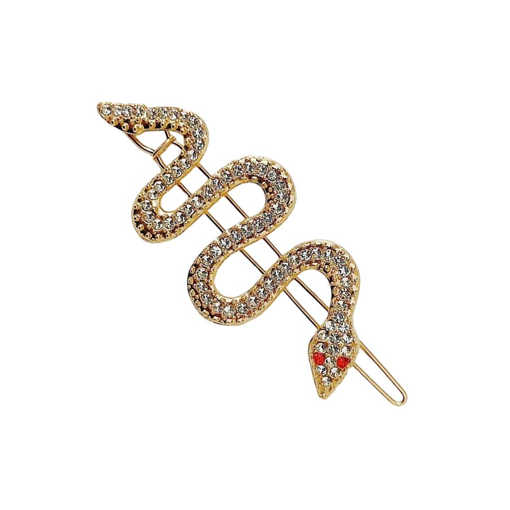 Luxurious Rhinestone Snake Hair Clip For Women With Unique Designs Elegant Hair Styling Accessories Side Clip Hair Pin
