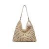Large capacity woven bag new summer fashion shoulder straw bag seaside vacation leisure commuter tote bag