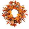 Leaf Wreath Decor Thanksgiving Christmas Home Outdoor Wall Hanging Festival Decoration